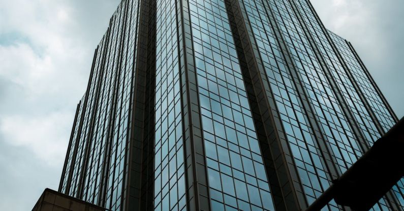 Exchanges - Building seen from below in Austin downtown